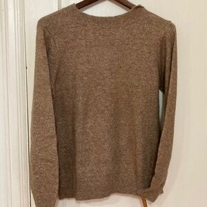 Loft Outlet Tan with Gold Sweater - size medium petite